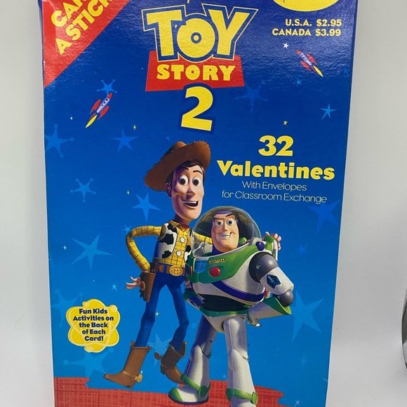 Disney Pixar Toy Story 2 Valentines Set Of 32 W/ Envelopes NIB - Picture 1 of 3
